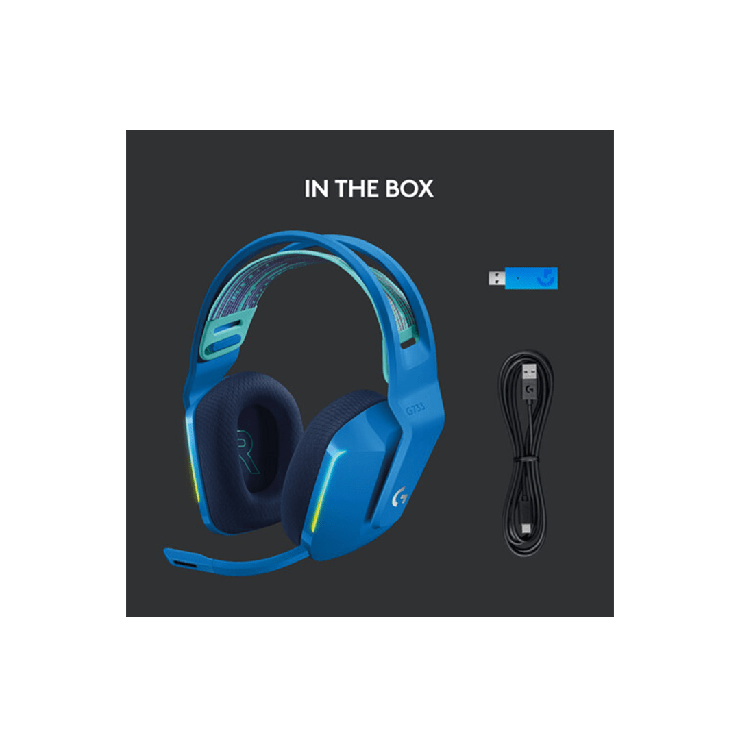Logitech G733 LIGHTSPEED Wireless RGB Gaming Headset - Blue in Qatar Logitech G733 LIGHTSPEED Wireless RGB Gaming Headset - Blue in Qatar